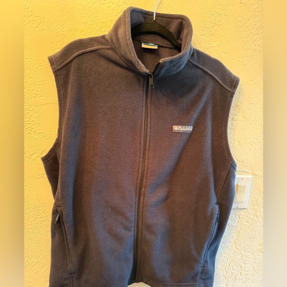Columbia Black Fleece Vest Men’s XL - Picture 1 of 10